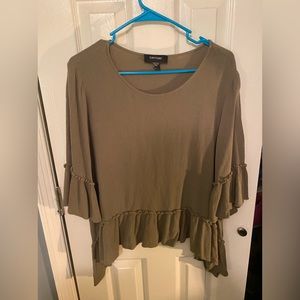 Forest green Karen Kane blouse